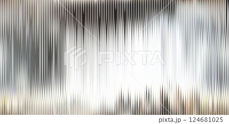Chrome wavy ribbed acrylic or plexi glass seamless bg with grainy texture 124681025