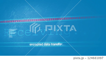 Image of text and digital data processing over screen on blue background Image of text and digital data processing over screen on blue background 124681097