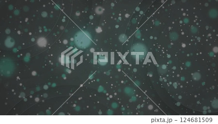 Image of glowing light spots moving on seamless loop on dark background Image of glowing light spots moving on seamless loop on dark background 124681509