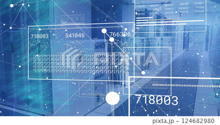 Image of data processing over computer servers 124682980