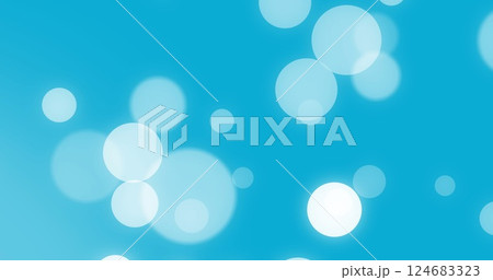 Image of white spots on blue background 124683323