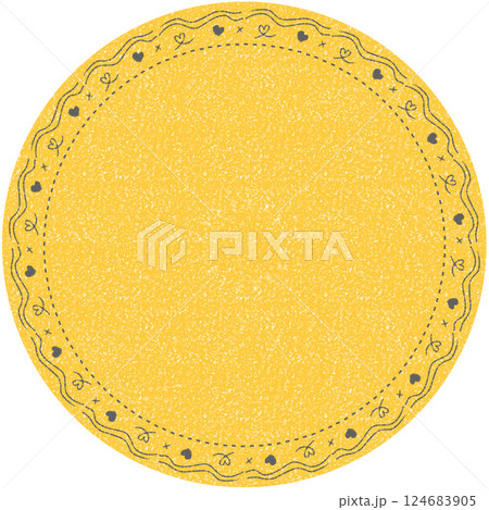 Vintage Pastel Circle Label for text Vintage Pastel Circle Label for text 124683905