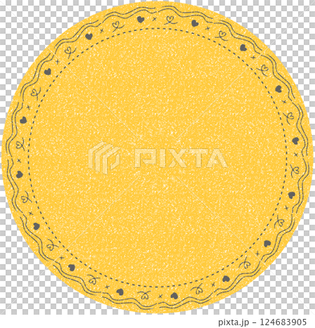 Vintage Pastel Circle Label for text Vintage Pastel Circle Label for text 124683905