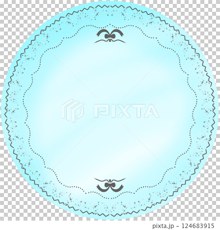 Vintage Pastel Circle Label for text Vintage Pastel Circle Label for text 124683915