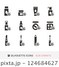 商品アイコン　アロエ　コスメ　シルエットアイコン 124684627