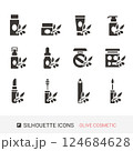 商品アイコン　オリーブ　コスメ　シルエットアイコン 124684628