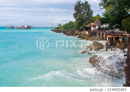 The coast of northern Zanzibar The coast of northern Zanzibar 124685863