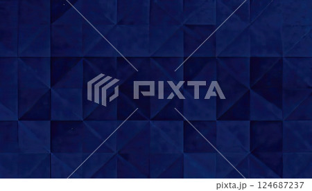 《AI画像》青い和風柄の背景素材 《AI画像》青い和風柄の背景素材 124687237