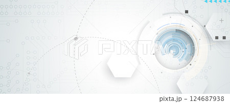 Circuit abstract background for science and business presentation 124687938