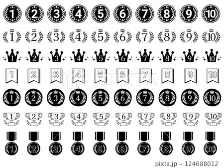 ランキングアイコンセット 124688012