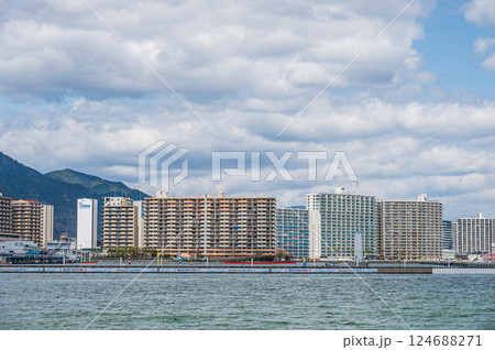 琵琶湖大津港からの眺め 大津市 琵琶湖大津港からの眺め 大津市 124688271