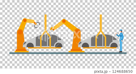 Automobile production line 124688650