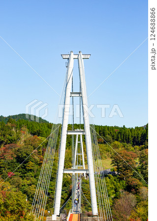 紅葉と九重“夢”大吊橋 124688866