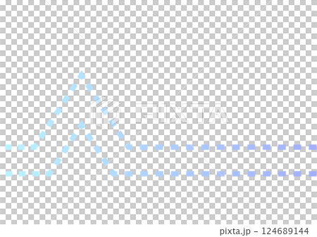 Light blue electrocardiogram-style decorative lines 124689144