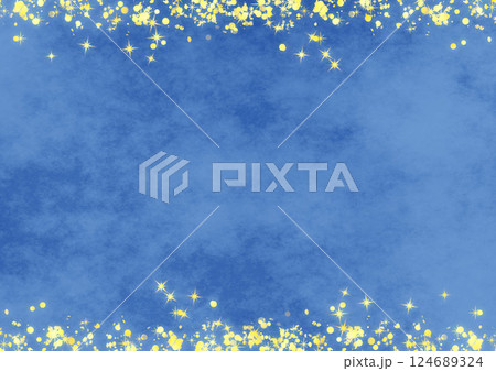 上下キラキラ×水彩風背景(ヒヤシンス) 124689324