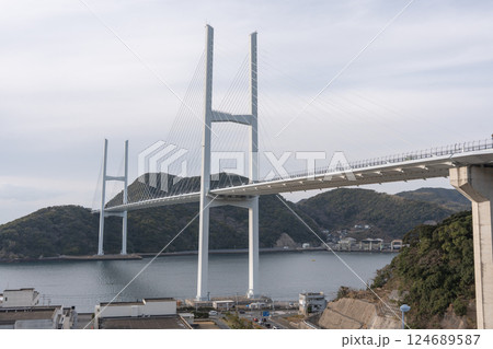 大きな白い橋 124689587