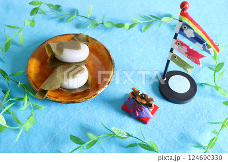 柏餅 こどもの日 柏餅 こどもの日 124690330