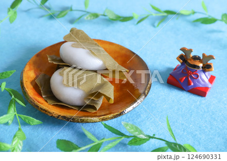 柏餅 こどもの日 柏餅 こどもの日 124690331