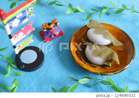 柏餅 こどもの日 柏餅 こどもの日 124690332