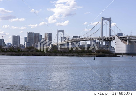 隅田川から見える都市の風景 124690378