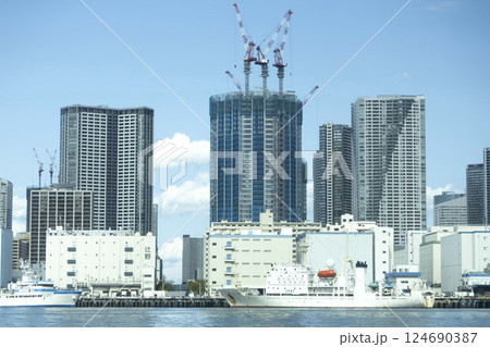隅田川から見える都市の風景 124690387