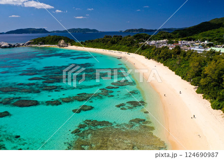 空から 沖縄渡嘉敷島阿波連 124690987
