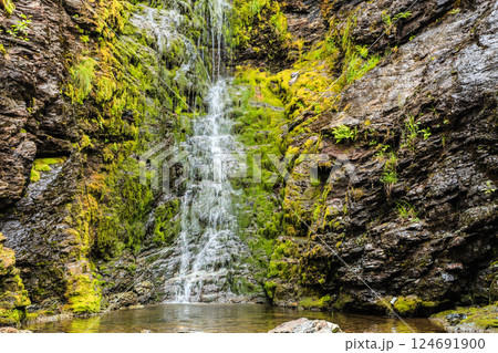 Little waterfall in mountains, Norway. Little waterfall in mountains, Norway. 124691900