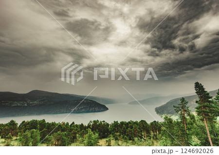 Fjord landscape in Norway Fjord landscape in Norway 124692026
