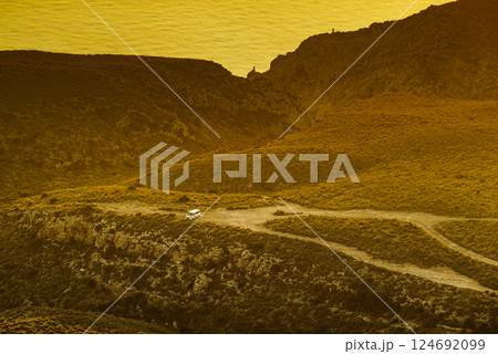 Coast landscape at sunset in Spain Coast landscape at sunset in Spain 124692099