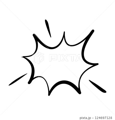 comic speech bubbles with halftone triangles comic speech bubbles with halftone triangles 124697128