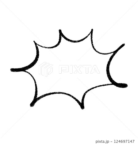 Boom! Comic speech bubble with explosive burst effect. Superhero manga balloon and bomb pop frame. Flat vector illustration isolated on white background. Boom! Comic speech bubble with explosive burst effect. Superhero manga balloon and bomb pop frame. Flat vector illustration isolated on white background. 124697147