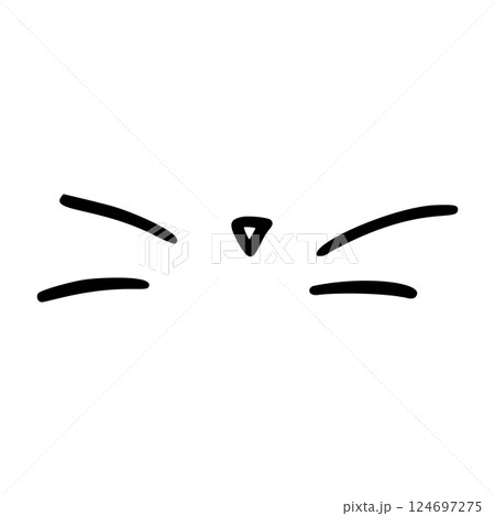 Comic movement lines and expressive shapes with fun graphic effects. Hand-drawn cartoon elements including arrows, marks, and brush strokes. Flat vector illustration isolated on white background. 124697275