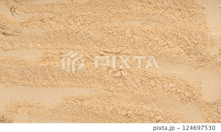 Maca powder texture background, dry Peruvian ginseng powder pattern, ground ayak willku 124697530