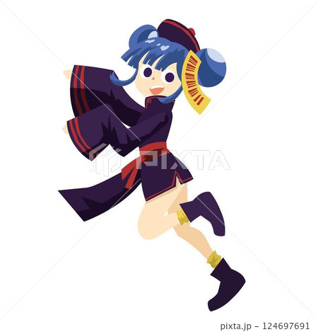 若い女性のキョンシー 124697691