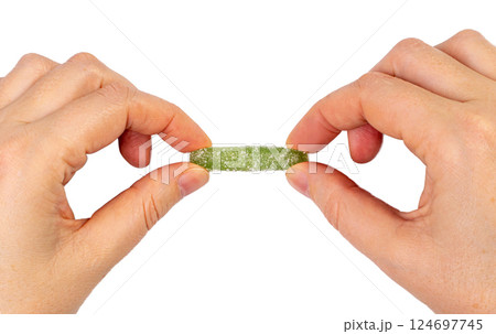 Gummy Candy Pile Isolated, Chewing Colorful Marmalade Sticks, Jelly French Fries Heap, Gelatin Candies 124697745