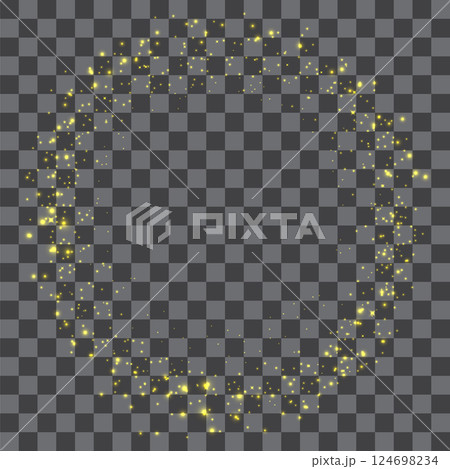 Vector dust sparks and yellow sky stars. Flash shine with special light. Golden sparkles Christmas light effect. Sparkling magical dust particles Vector dust sparks and yellow sky stars. Flash shine with special light. Golden sparkles Christmas light effect. Sparkling magical dust particles 124698234