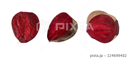 Beetroot Slice Isolated, Red Beets Pieces, Beet Root Sticks, Cuts, Sliced Beetroot Beetroot Slice Isolated, Red Beets Pieces, Beet Root Sticks, Cuts, Sliced Beetroot 124699482