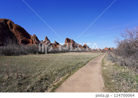 Hiking Trail at Roxborough State Park in Colorado 124700064