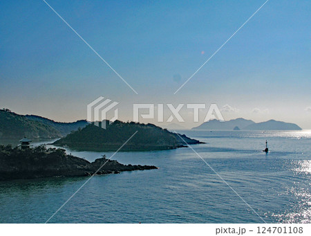 広島県 福山市 鞆の浦 光る瀬戸内海・備後灘 広島県 福山市 鞆の浦 光る瀬戸内海・備後灘 124701108