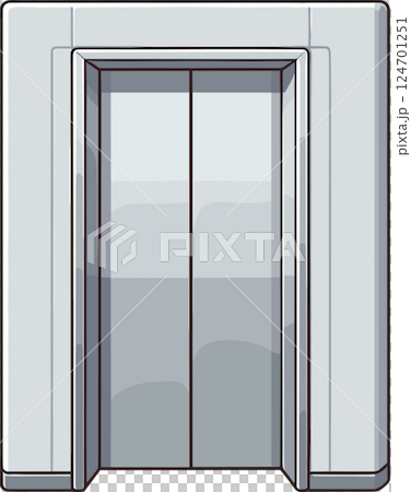シンプルなエレベーターのイラスト 124701251