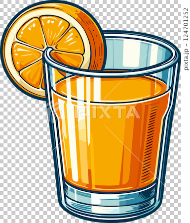 Orange juice illustration 124701252