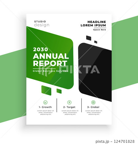 modern professional yearly report layout for company information 124701828