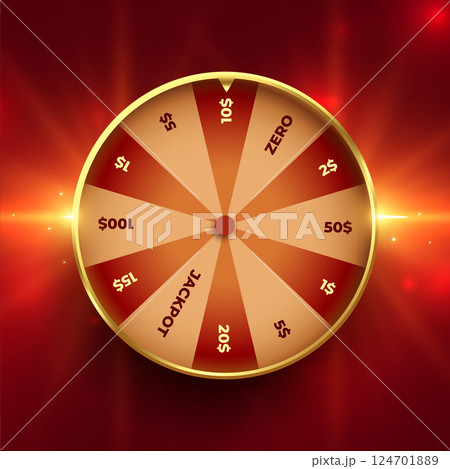 premium fortune wheel background spin and win jackpot 124701889