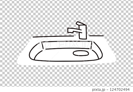 Illustration of the sink Illustration of the sink 124702494