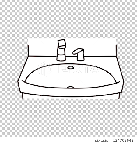 洗面台のイラスト 洗面台のイラスト 124702642