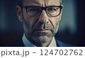 Business man portrait. 40 year old business man wearing eyeglasses, looking at camera, high key, cinematic, AI generated Business man portrait. 40 year old business man wearing eyeglasses, looking at camera, high key, cinematic, AI generated 124702762