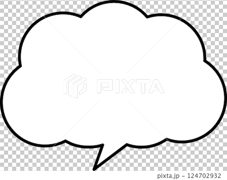 Simple speech bubble 124702932