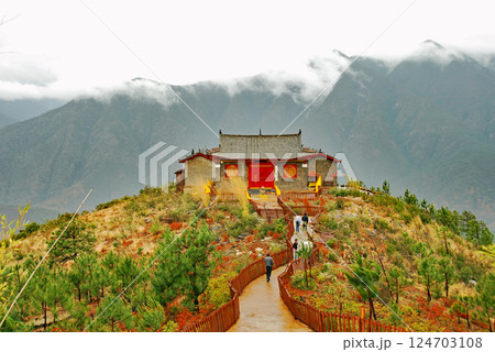 中国 雲南省 シャングリラ 香格里拉雄古景区 正覚寺 中国 雲南省 シャングリラ 香格里拉雄古景区 正覚寺 124703108