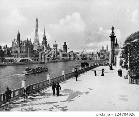 1900年 パリ万博 会場風景 1900年 パリ万博 会場風景 124704026