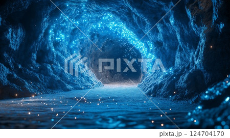 洞窟に差し込む光 洞窟に差し込む光 124704170